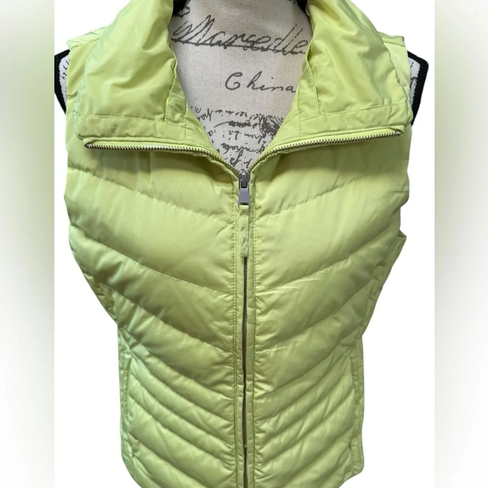 Talbots Down Puffer Vest Green Women’s Medium - Picture 4 of 10